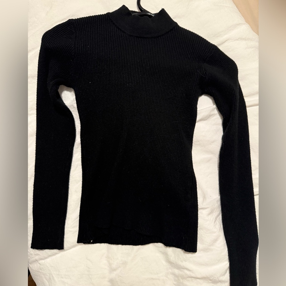 Black Ribbed long sleeve